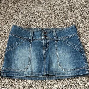 Abercrombie & Fitch Blue Denim Mini Skirt